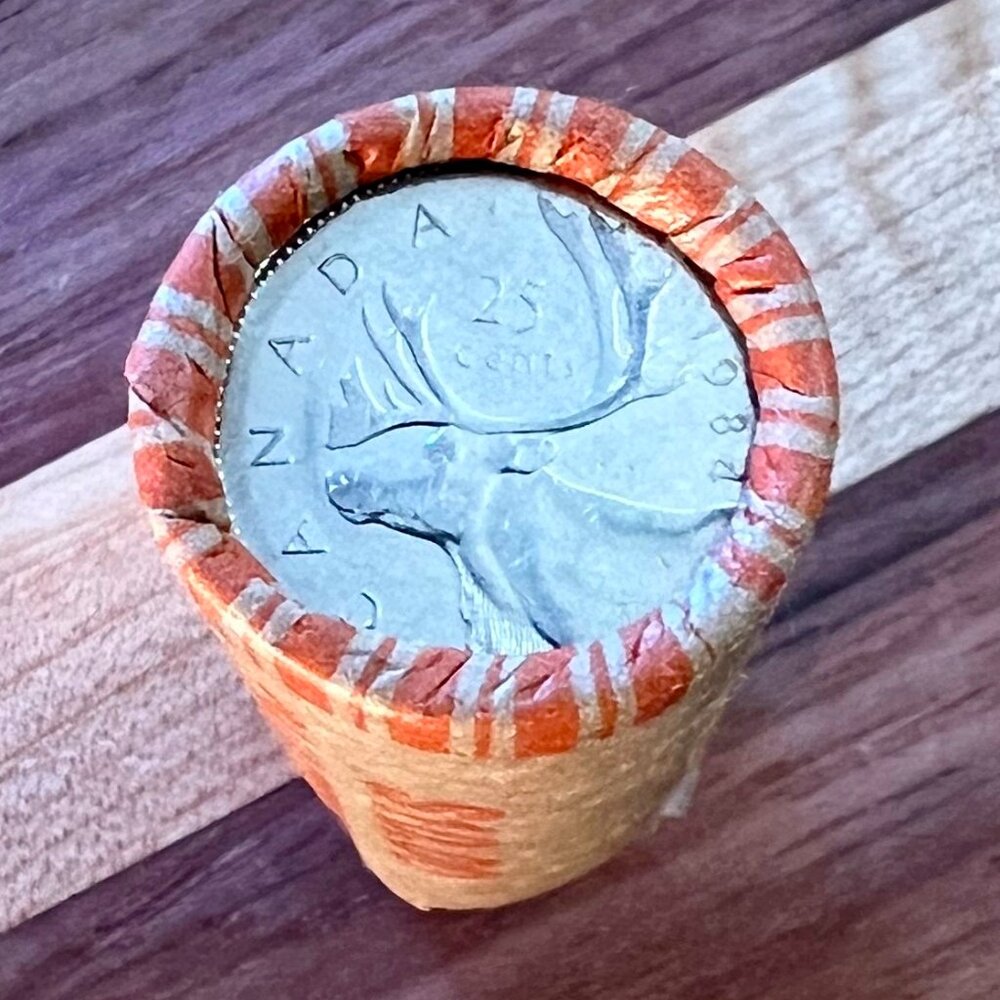 Canada 1984 Roll of 40 Quarters 25 Cent Coins!